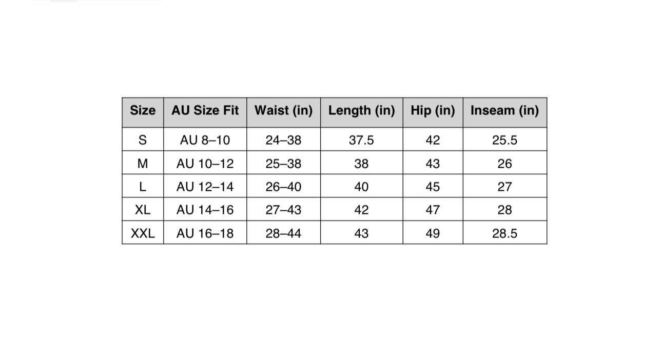 hemp trousers size measurements