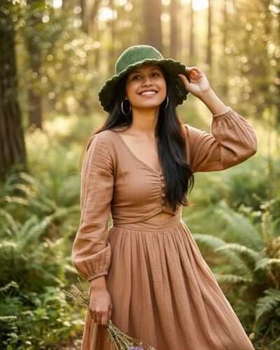 Slimy Green Crochet Hat