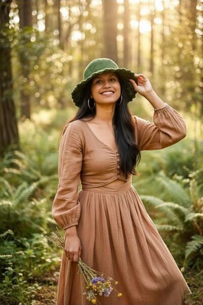 Slimy Green Crochet Hat