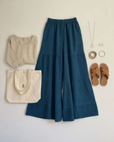 EverEase Cotton Wide-Leg Trousers - Image 7