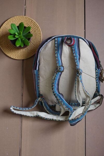 ecospirit mini backpack lakeside blue back