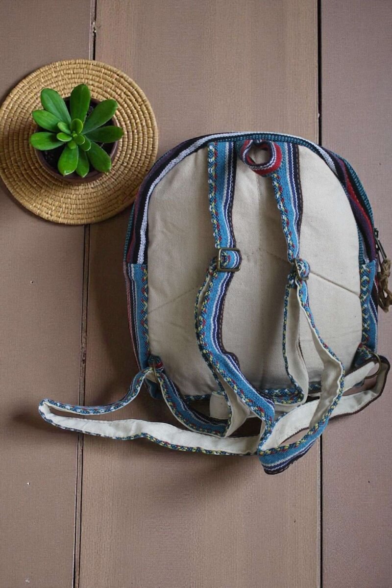 ecospirit mini backpack lakeside blue back