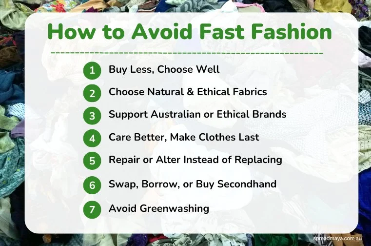 how to avoid fast fashion in australia