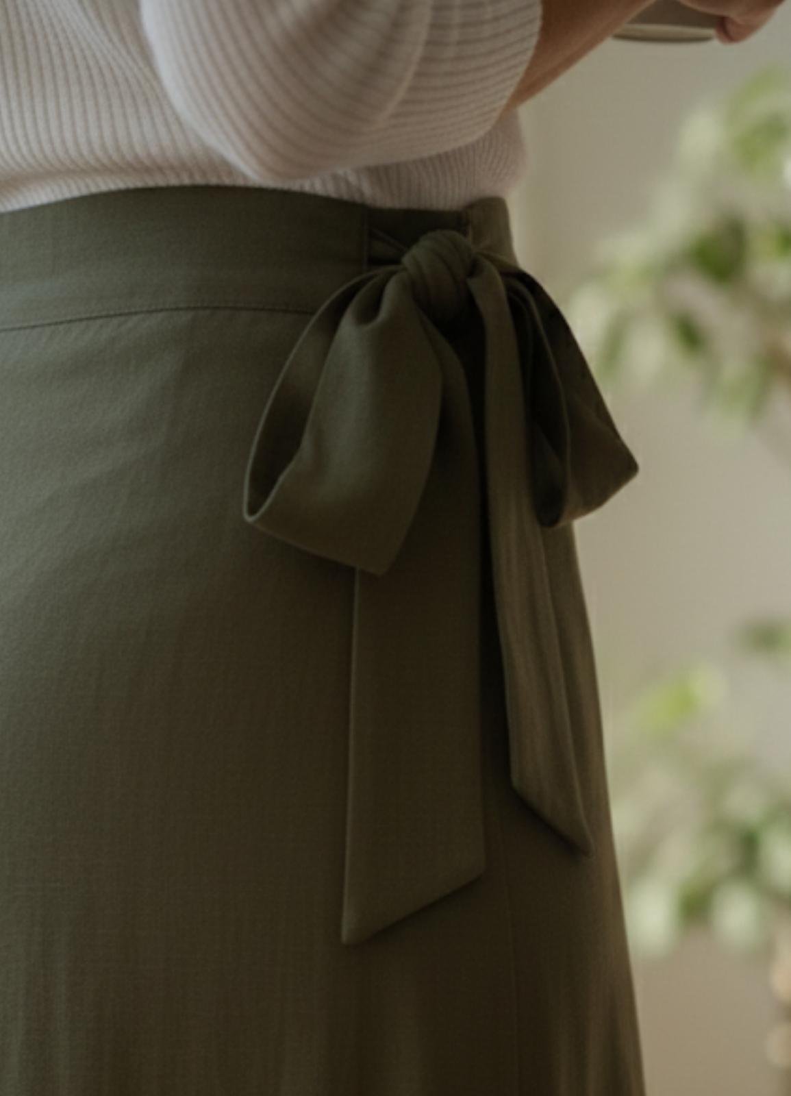 Handmade Cotton Wrap Skirt - Image 7