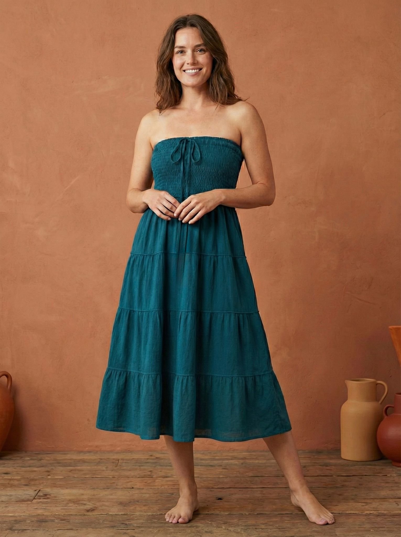 Himalayan-2-in-1-Covertible-Cotton-Skirt-Dress-Teal