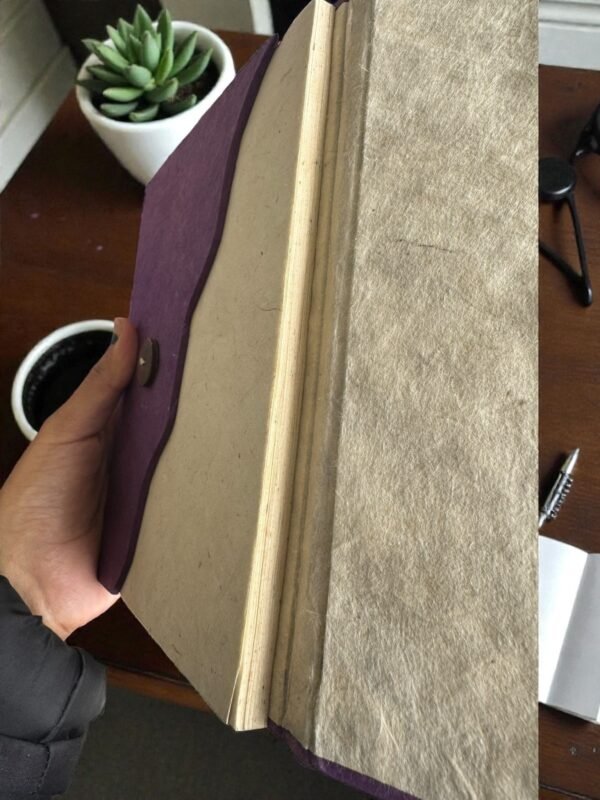 Wave Lokta Diary Made from Real Dried Leaves - Nepal - Image 5