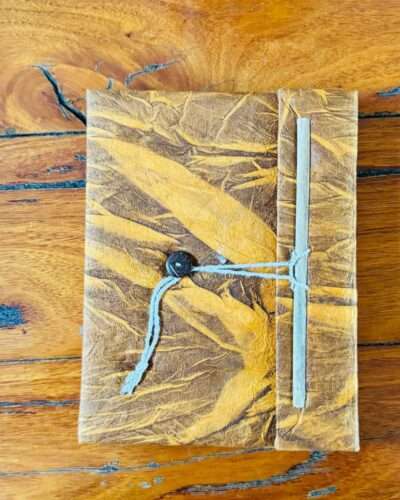 19x15 cm Tiger's Eye Lokta Diary - Handmade in Nepal - Image 8