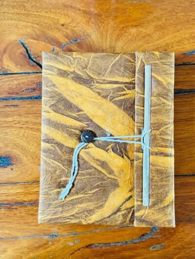 19x15 cm Tiger's Eye Lokta Diary - Handmade in Nepal - Image 8