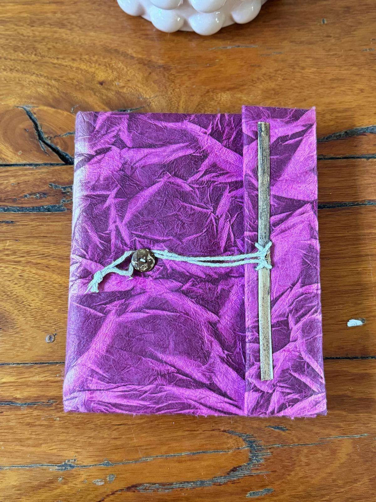 19x15 cm Tiger's Eye Lokta Diary - Handmade in Nepal - Image 5