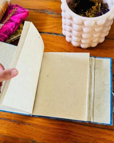 19x15 cm Tiger's Eye Lokta Diary - Handmade in Nepal - Image 7