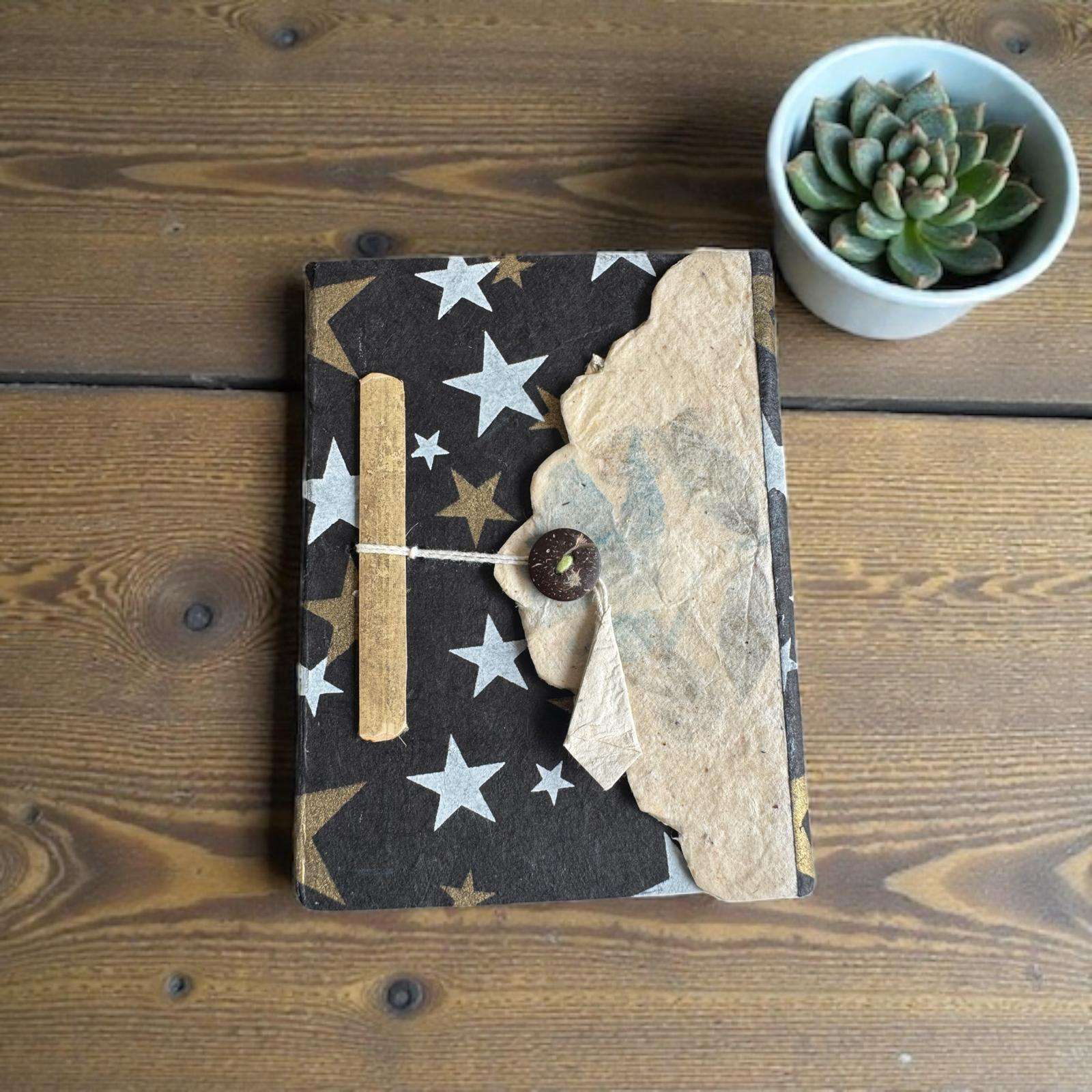 Twig & Tide Lokta Diary - Made in Nepal with Real Dried Leaves