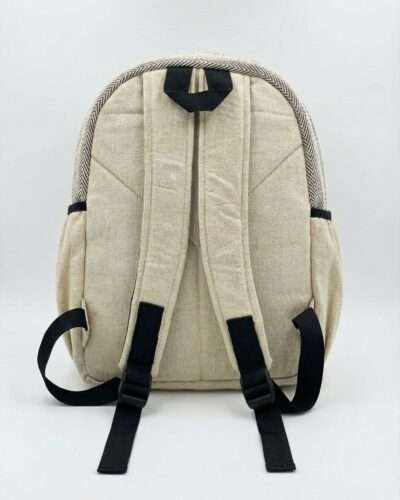 Nature Inspired Tree Print Hemp Backpack - Made in Nepal - Image 3