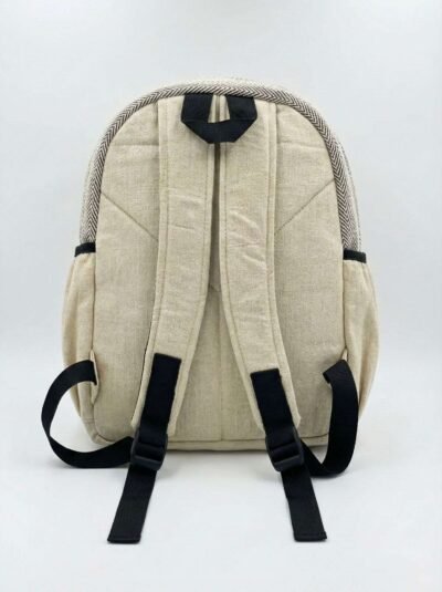 Nature Inspired Tree Print Hemp Backpack - Made in Nepal - Image 3