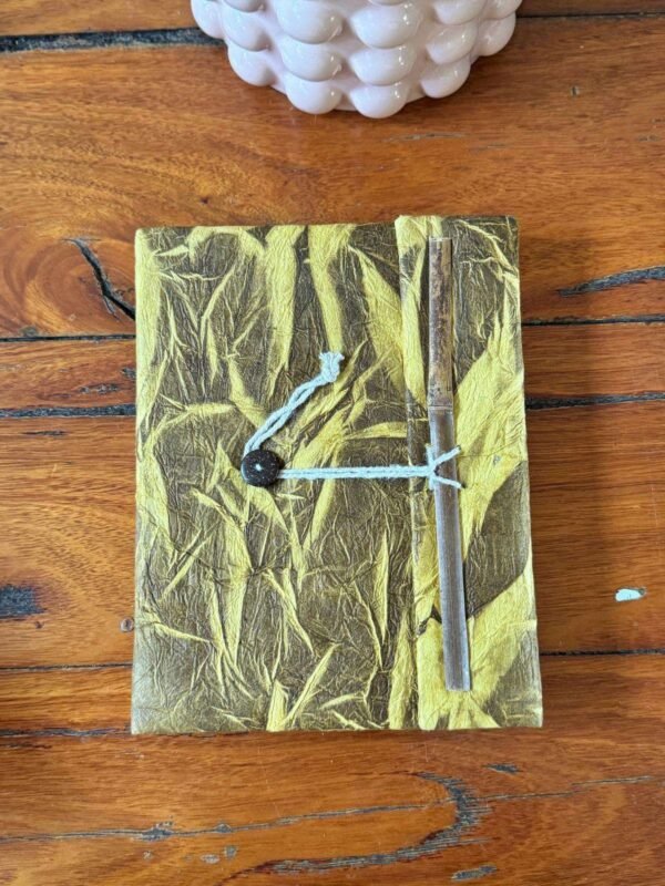 19x15 cm Tiger's Eye Lokta Diary - Handmade in Nepal - Image 3