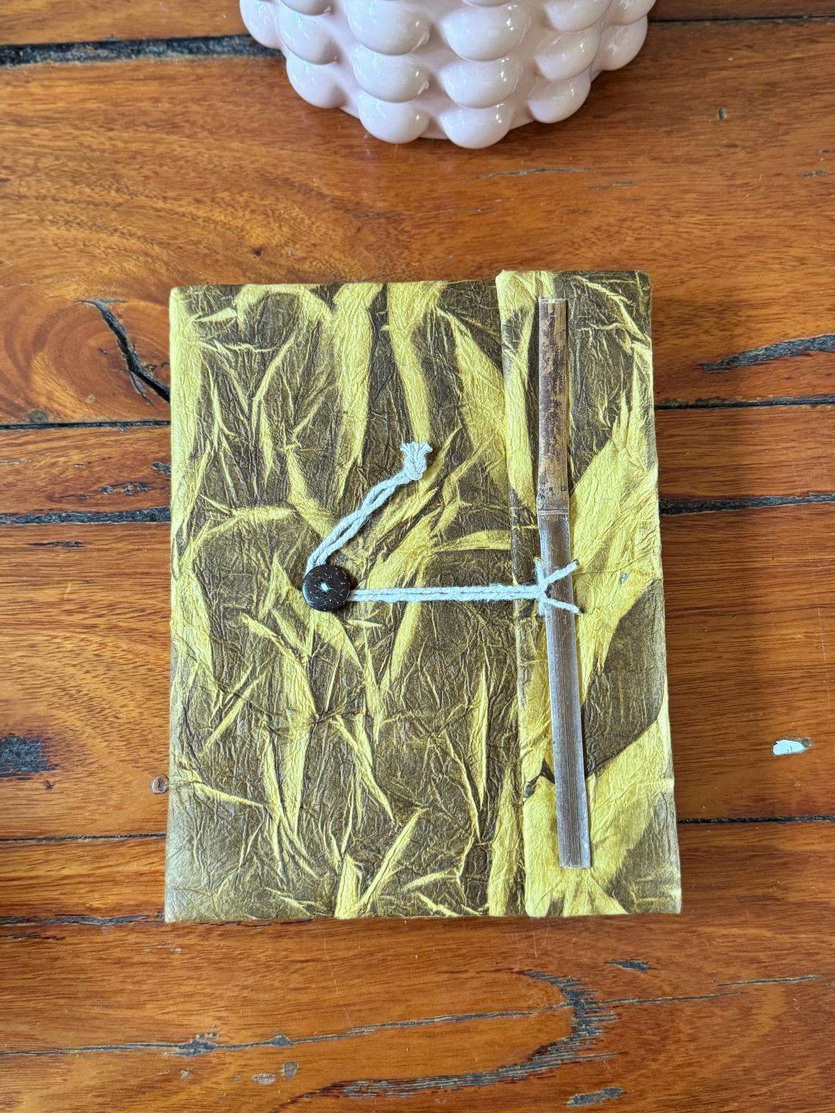 19x15 cm Tiger's Eye Lokta Diary - Handmade in Nepal - Image 3