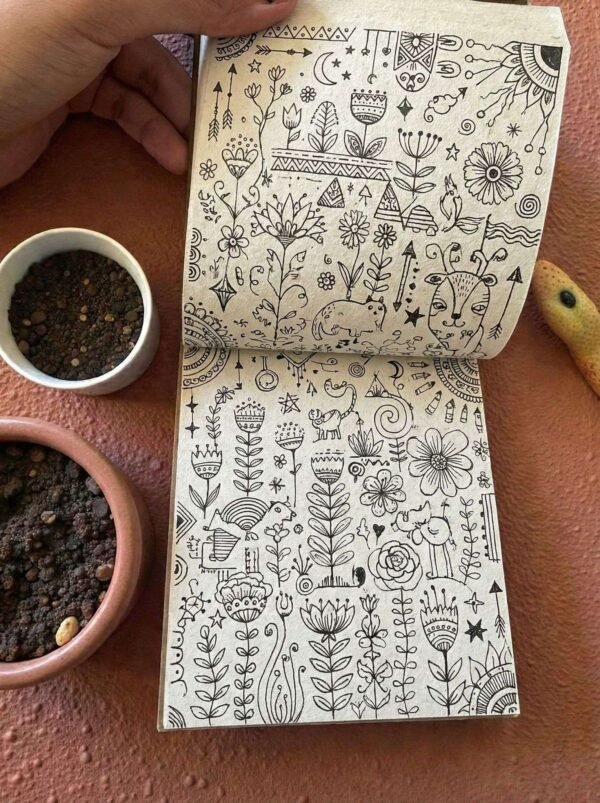 Inner Peace Lokta Diary - Notebook Handmade in Nepal - Image 8