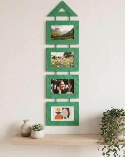 Handmade Lokta Paper Hanging Photo Frame - Image 2