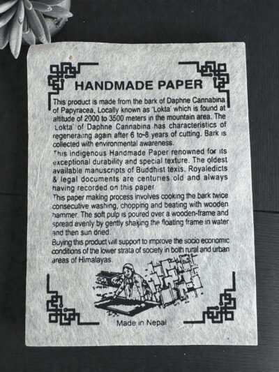 Himalayan Bloom Lokta Diary - Handmade in Journal Nepal - Image 2