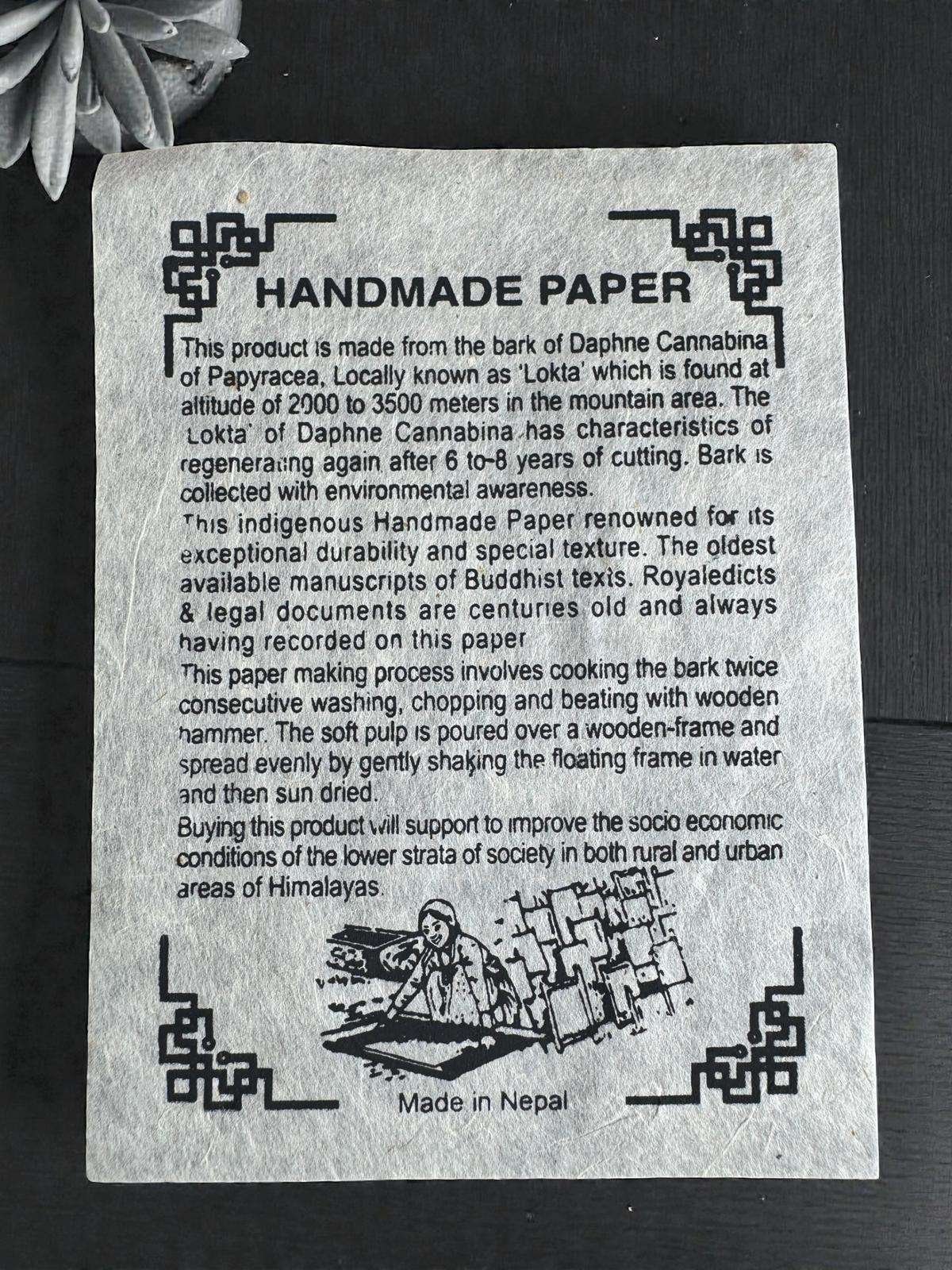 Himalayan Bloom Lokta Diary - Handmade in Journal Nepal - Image 2