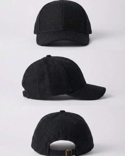 Hemp cap black in collage