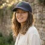 Navy Blue Hemp Leaf Cap - Embroidered Design