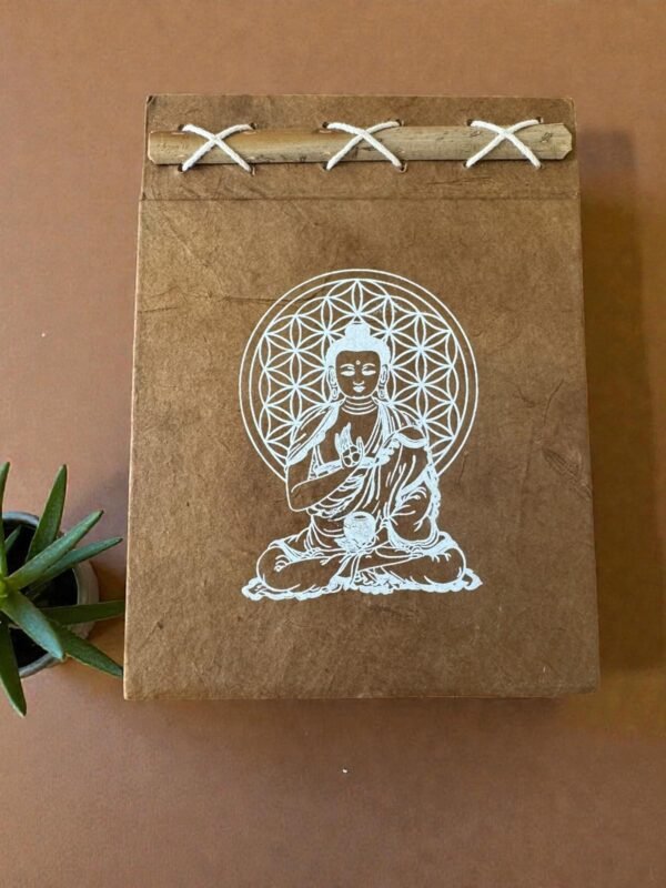 Inner Peace Lokta Diary - Notebook Handmade in Nepal - Image 5