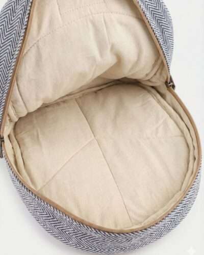 hemp backpack inside