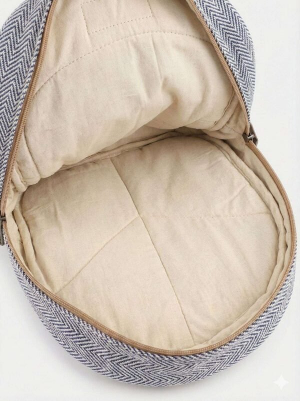 hemp backpack inside