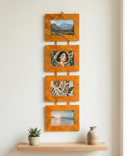 4x6 handmade lokta paper picture frame