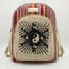 100% Peace Print Hemp Backpack - Made in Nepal