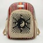 Peace Print Hemp Backpack