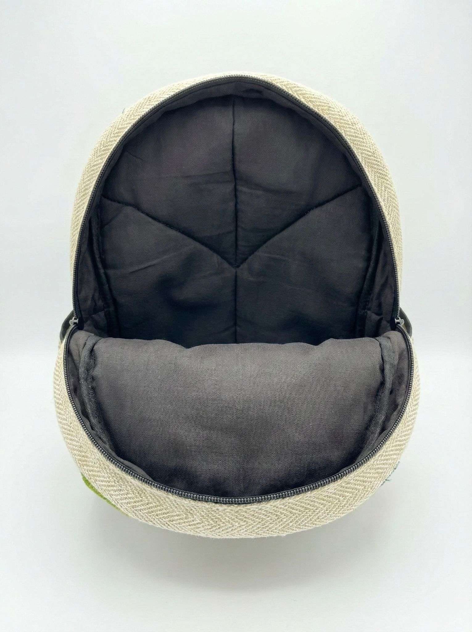 Nature Inspired Tree Print Hemp Backpack - Made in Nepal - Image 2