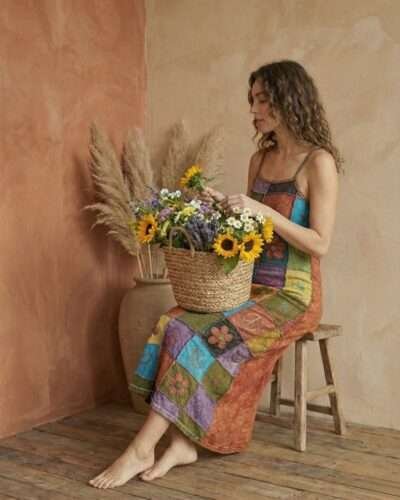 The Retro Soul Patchwork Dress - Image 3