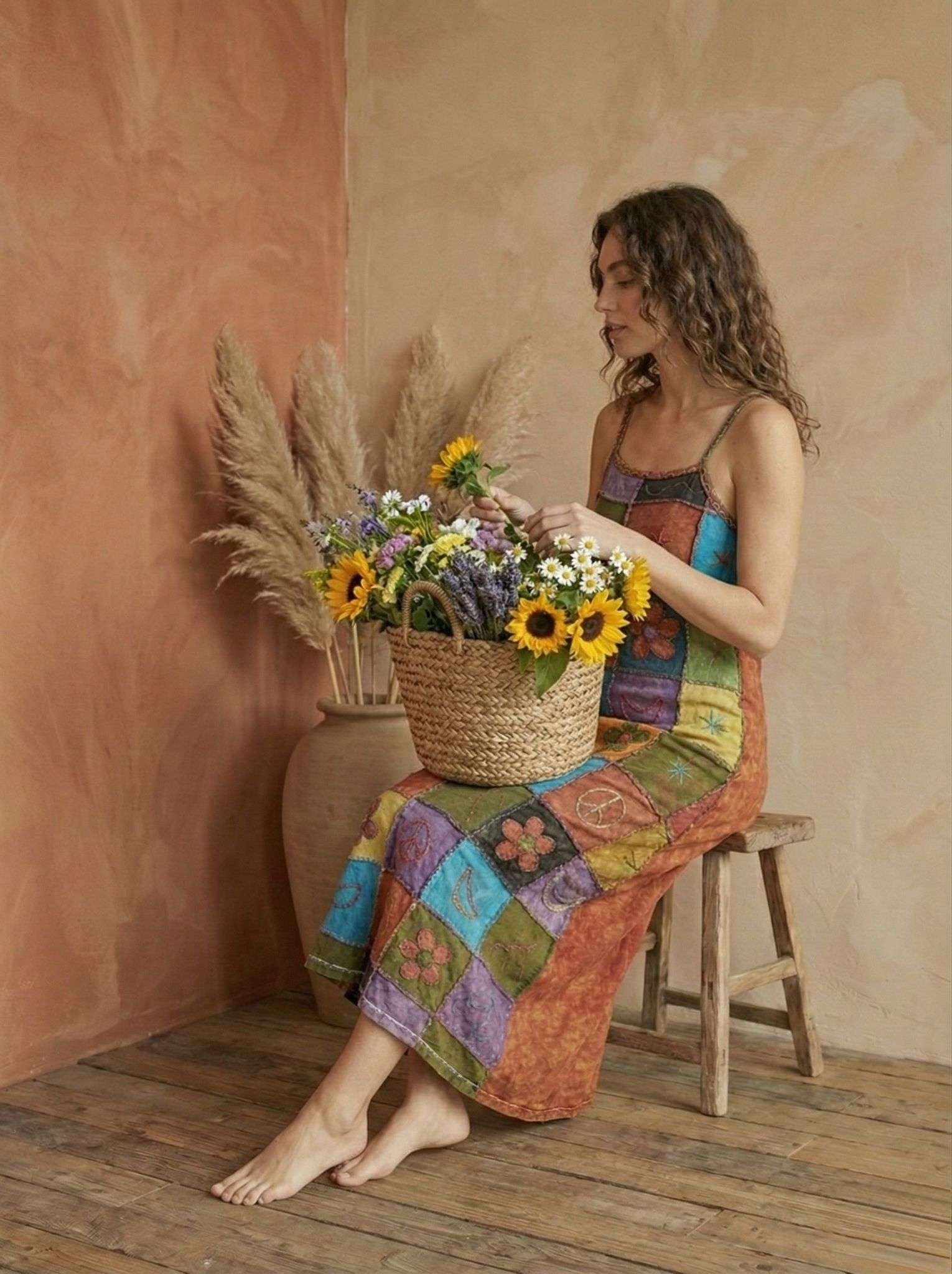 The Retro Soul Patchwork Dress - Image 3