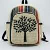 Nature Inspired Tree Print Hemp Backpack - Made in Nepal