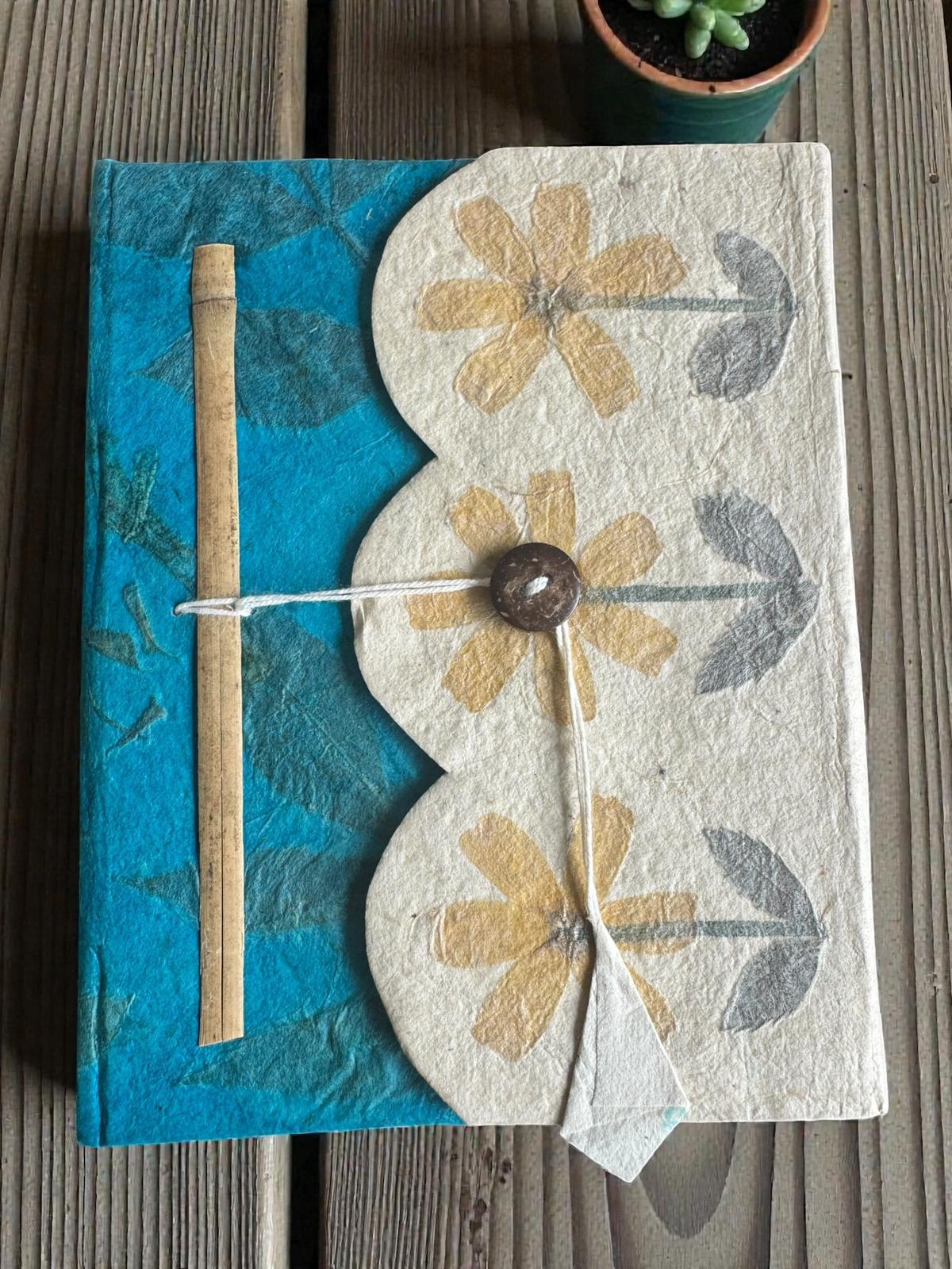 Twig & Tide Lokta Diary - Made in Nepal with Real Dried Leaves - Image 6