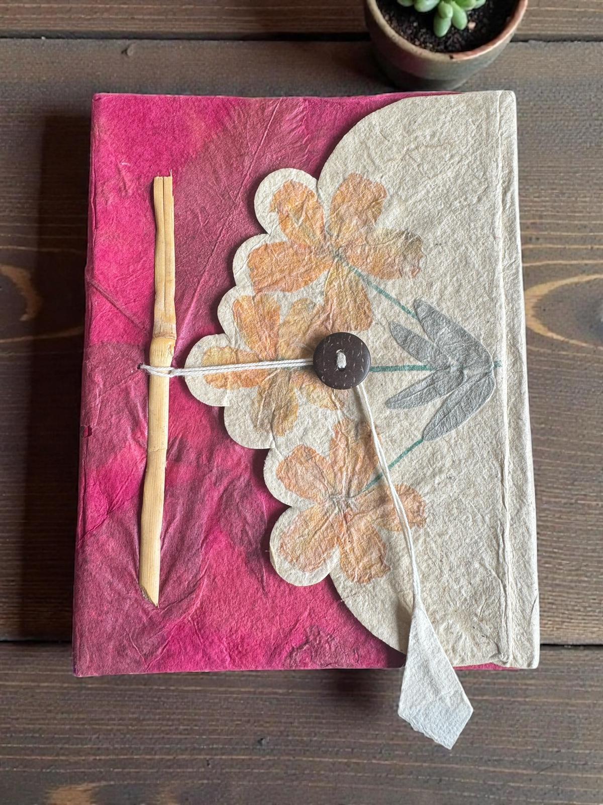 Twig & Tide Lokta Diary - Made in Nepal with Real Dried Leaves - Image 7