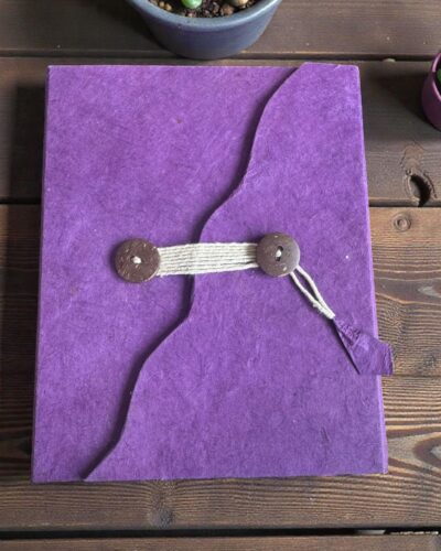 Wave Lokta Diary Made from Real Dried Leaves - Nepal