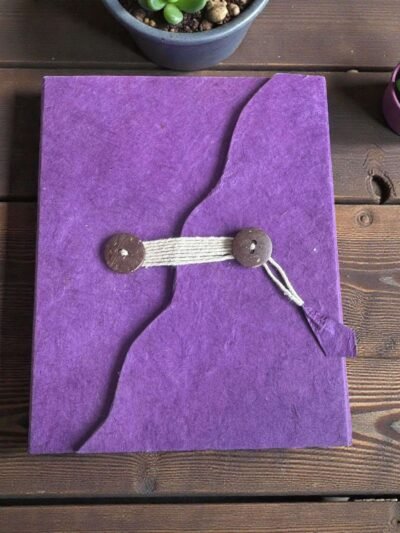 Wave Lokta Diary Made from Real Dried Leaves - Nepal