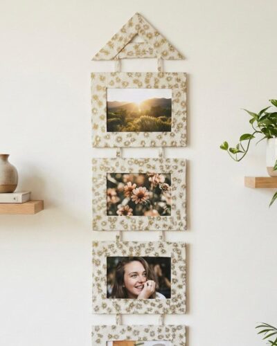 Handmade Lokta Paper Hanging Photo Frame
