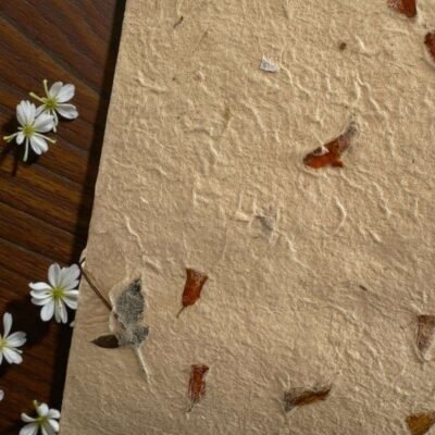 Handmade Lokta Paper Wine Bag - Image 6