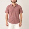 a man wearing hemp half shirt front