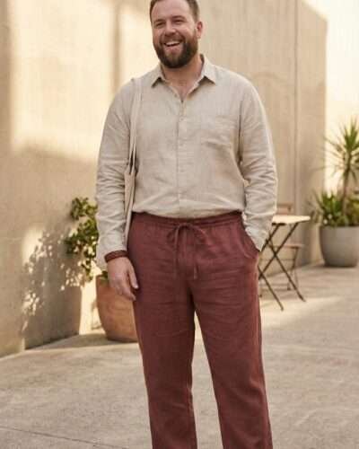 Men’s Hemp Pant with DrawString for Sun Protection - Image 4
