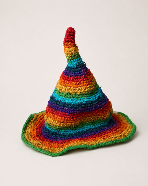 rainbow witchery hat