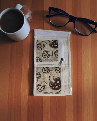 Wild Hemp Mushroom Print Wallet - Image 2