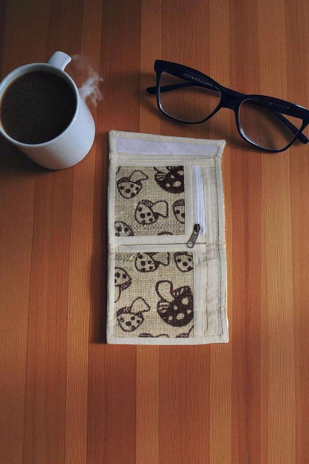 Wild Hemp Mushroom Print Wallet - Image 2