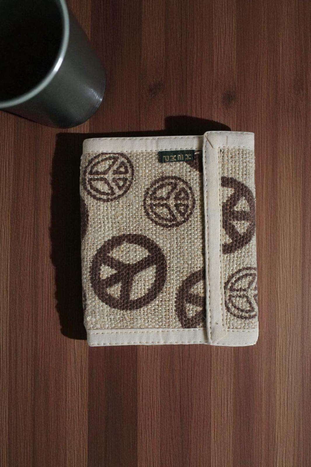 peace print front on table
