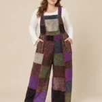 Handmade Patch Corduroy Overalls
