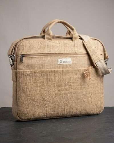 handmade Hemp laptop bag