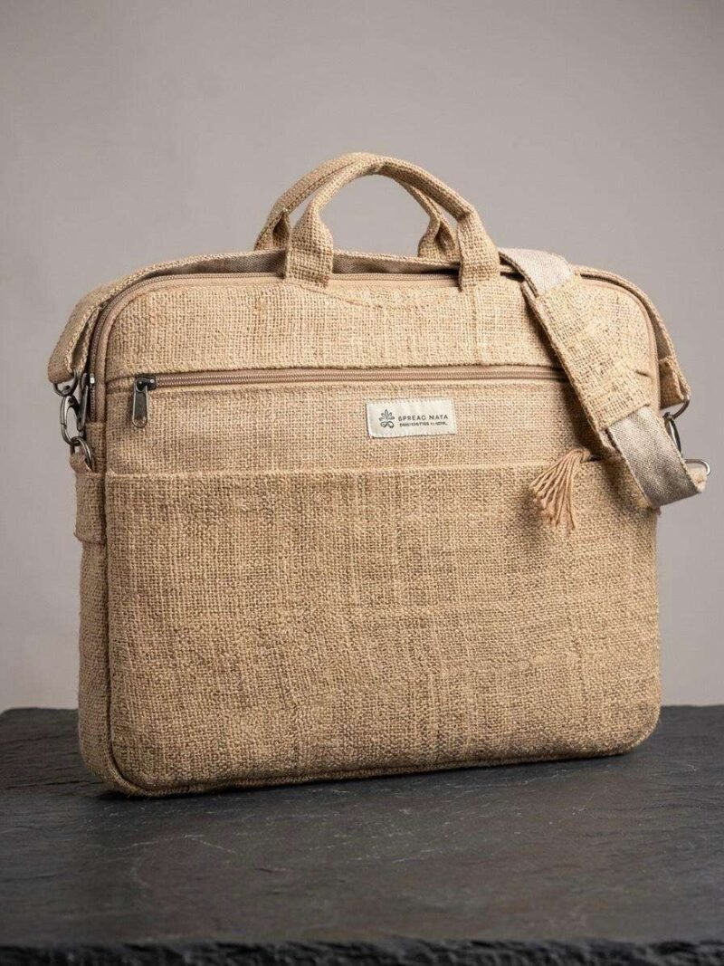 handmade Hemp laptop bag